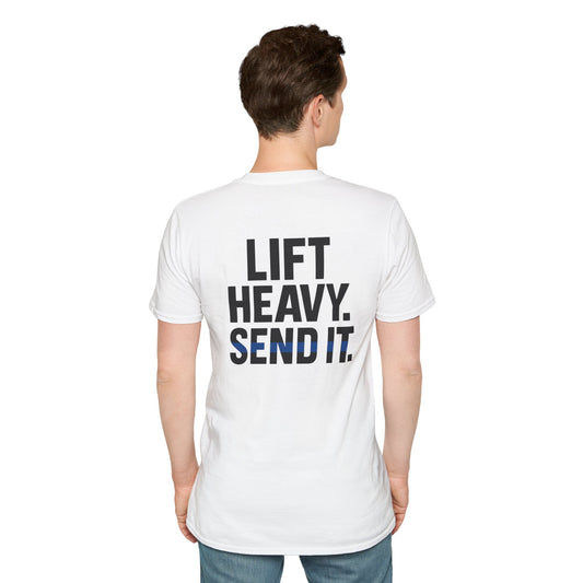 Copy of Lift Heavy Send It Unisex Softstyle T-Shirt - Motivational Fitness Tee